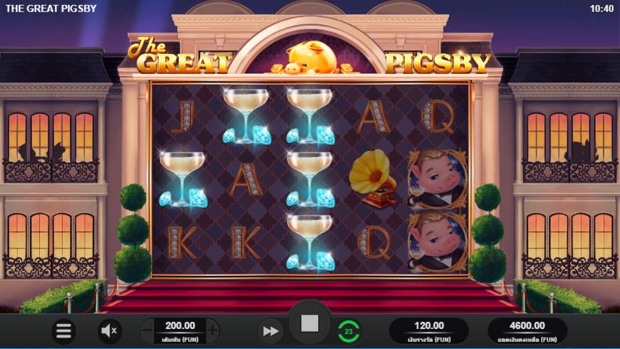 Relax Gaming The Great Pigsby Slot - เล่นได้ฟรีหรือเงินจริง