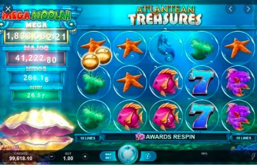 สล็อต Atlantean Treasures Mega Moolah: เล่นสล็อตออนไลน์ที่ชนะการจ่ายเงินสูงสุดและรับรางวัลสูงถึง 200 ล้านบาท 