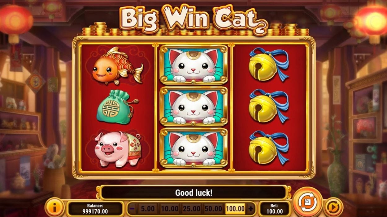เล่น Big Win Cat Slot Thai และรับรางวัลมากถึง 800 เท่าของเงินเดิมพันเดิมของคุณ